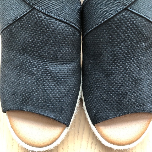 Sonoma Black Wedges Open Toe Shoes - Picture 6 of 11